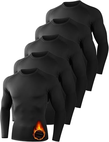 Dalavch 5 Pack Thermal Compression Shirts for Men