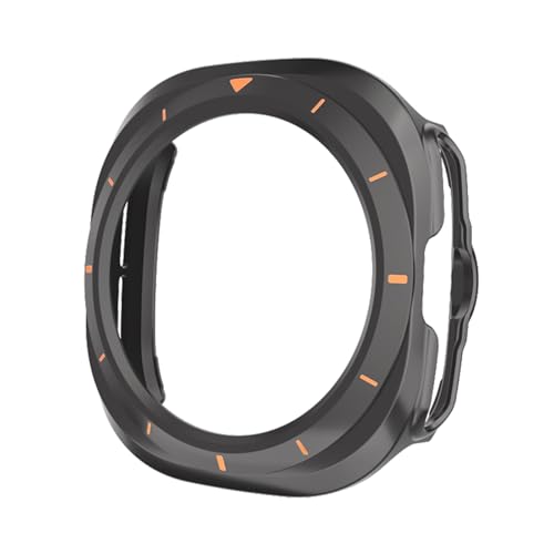 Coque Samsung Galaxy Watch 7 Ultra 47mm PC rigide antichoc Titanium Ash Orange