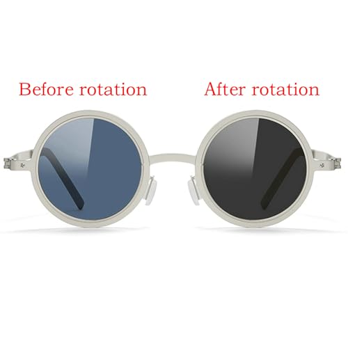 Adjustable Tint Sunglasses for Men 1-9 Gears Round Polarized Sun Glasses with ND Filter Lenses2