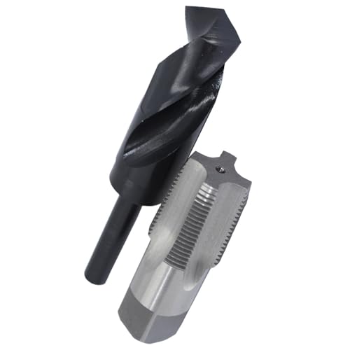 Image of Drill America POU Series 1-Inch HSS NPS Tap (National Pipe Straight) and 1-3 /16-Inch HSS Drill Bit Kit