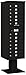 Salsbury Industries 3415S-13BLK 4C Pedestal Mailbox, Black