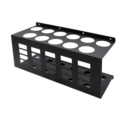 Produktbild von Palaufr Kartuschenhalter – Wandorganizer Für Fettspritzen, Dichtstoffflaschen & Silikondüsen, Stahl Pulverbeschichtet
