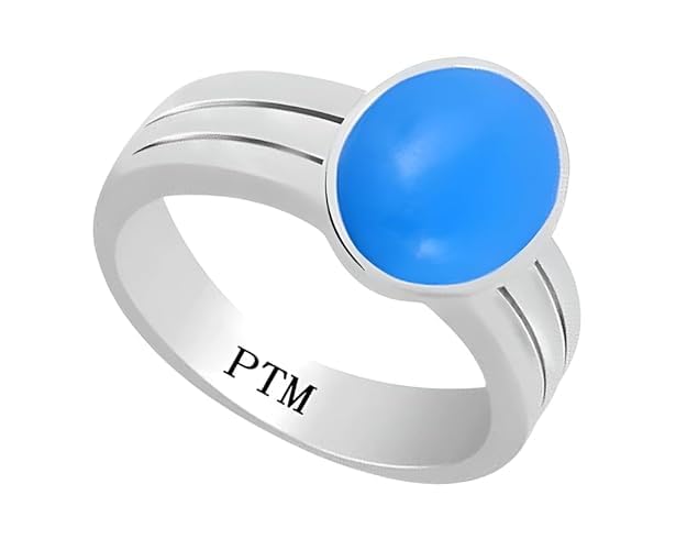 ptm 925 Sterling Silver Firoza/Turquoise 3.25 Ratti to 10.25 Ratti or 3 carat to 9.5 cts Natural Gemstone Bis Hallmark Ring for Men & Women-picture-16