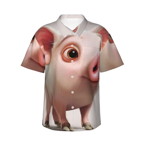 Chemise hawaïenne cochon EdWal pour vos soirées plage et barbecues d'été