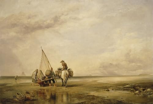 Art mural classique Edward William Cooke : une toile de prestige de 60x90cm