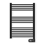 HJM Radiador Toallero Eléctrico SQUARE 500W N, 75x51x11 cm