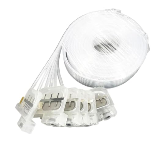 L800 DTF Printer Printhead Ink Damper Dumper Tube 1.5m Compatible with Printer Supplies L355 L210 L365 L110 L211 L801 L805 L810 L850 L1800 L1300(White)