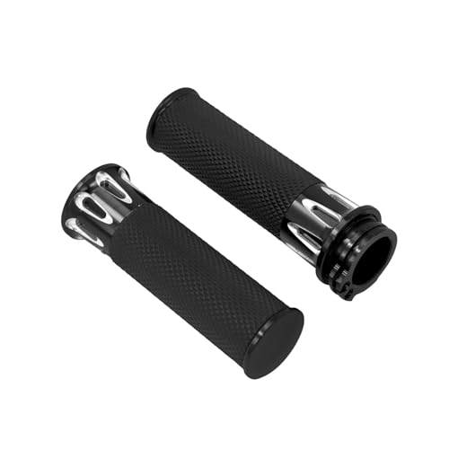 Poignée guidon 25mm grip antidérapant aluminium CNC pour Dyna et Softail custom