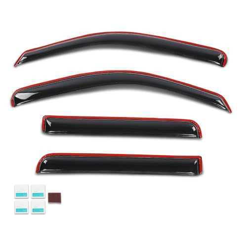 Image of PIT66 in-Channel Ventvisor Window Deflectors and Sun Visors 4 Pcs
