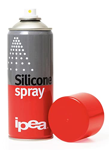 IPEA Bomboletta Spray al Silicone Lubrificante, Protettivo, Antiadesivo 400 ml - Multiuso Incolore per Metallo, Gomma, Plastica, Legno, Tessuti, Elettrodomestici e Guarnizioni