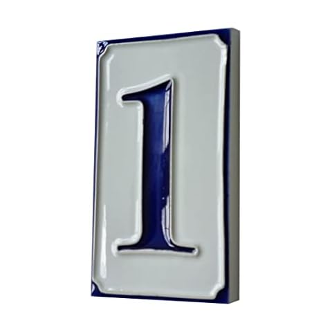 Hand-painted Italian Ceramic House Number Tiles Cover