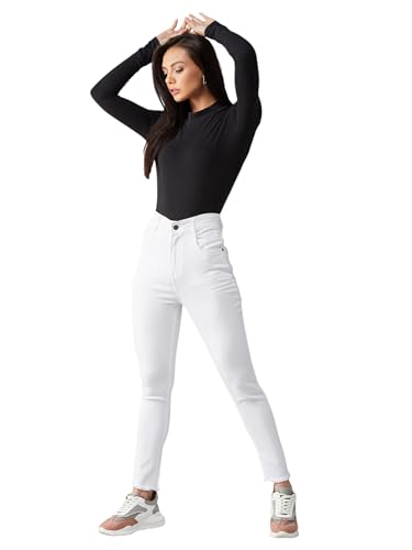 Image of Dolce Crudo Women's Skinny Fit High Rise Regular Length Stretchable High Waist Denim Jeans