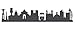 Produktbild Wandtattoo Lissabon Skyline Wandsticker Wanddekoration - Moderne Stylische Deko Vorraum Wohnzimmer Schlafzimmer - Vinyl Decal 60cm grau