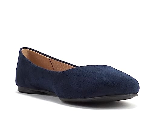 Soda Kreme Comfortable Basic Shoes Women Ballet Flat Round Toe Gel Insole4