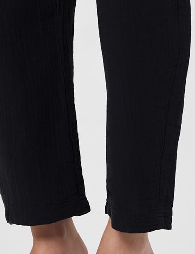 Image of Gap Women Solid Relaxed Fit Full Length Trousers