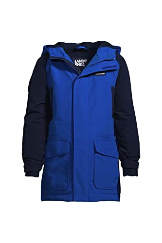 Lands End B Squall Parka Classic Cobalt/radiant Navy Kids X-Large