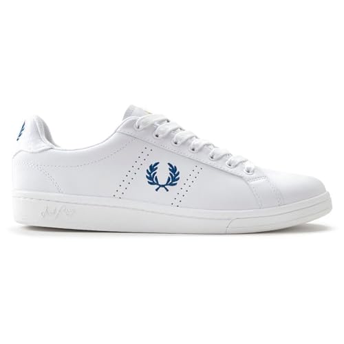 Fred Perry Hombre B721 Zapatillas White   Shade Cobalt 41 EU