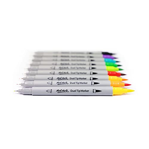 Pinceau double pointe Mont Marte Fineliners Tri Grip dessin