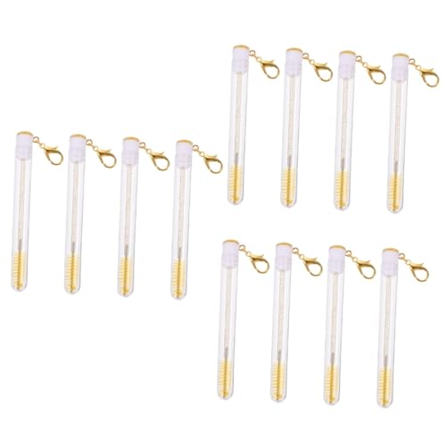 HAPINARY 3sets Eyelash Brush Tubes Mascara Bottles Eyelash Tubes Mascara Wands Portable Makeup Brush for Travel 4pcs*3