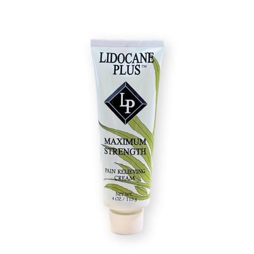 Image of Lidocane Plus Soothing Topical Pain & Itch Relief Cream with Aloe - 4 oz | Fast-Acting Maximum Strength 4% Lidocaine Numbing Cream for Joint Pain, Muscle Pain, Soreness and More, Non-Greasy Formula