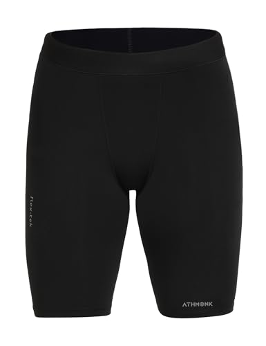 Image of 4-Way Lycra Compression Shorts for Men | Tight Skin Fit, Non Padded | Cycling Running Workout Gym Cricket Football Sports | Tummy Tuck Recovery Muscle Support | Quick Dry Anti-Chafe