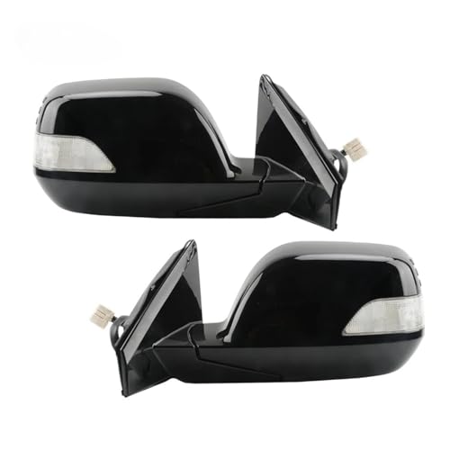 電動折りたたみ式LEDヒーター付き外装バックミラーアセンブリ ホンダCRV CR-V 2007 2008 2009 2010 2011 RE1 RE2 RE4対応(RH-9PINS White Lens)