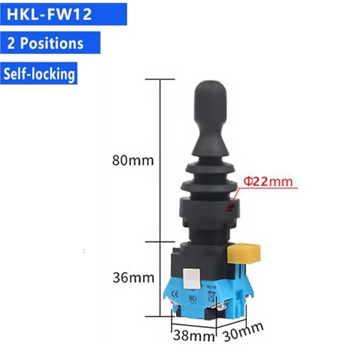 Interruptor de joystick de 2 posiciones autoenclavable HKL-FW de 22mm 3
