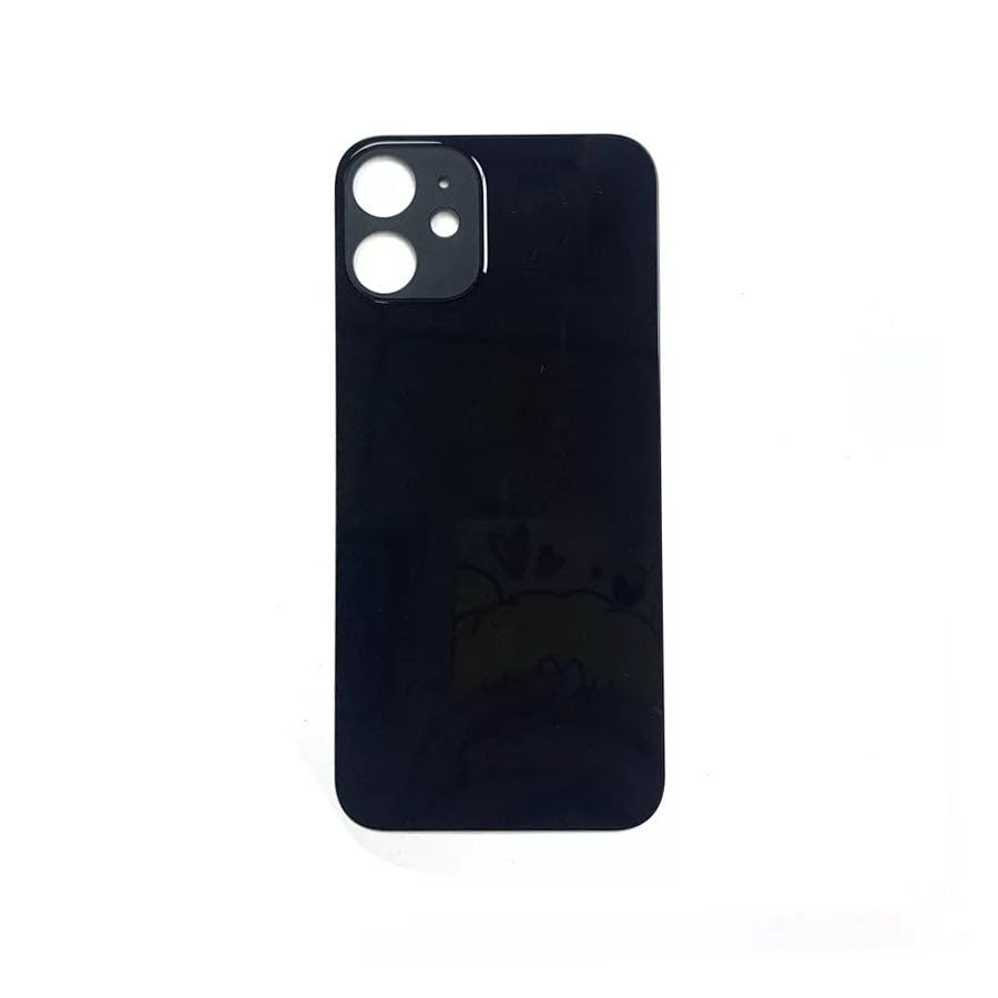 Vitre arrière pour iPhone 12 Pro noire fonefunshop finition unie épurée