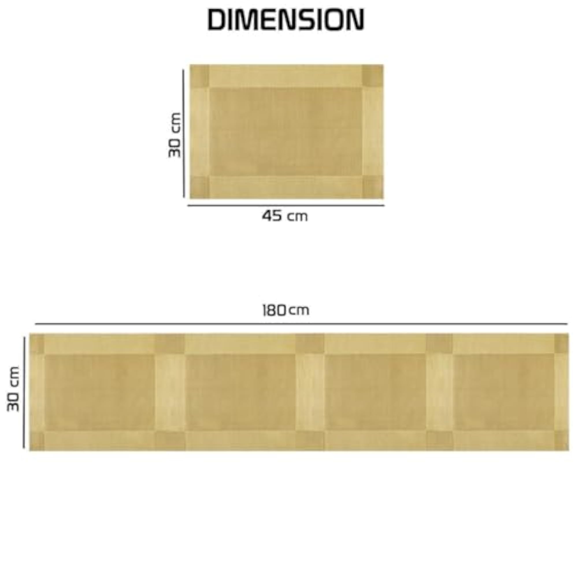 Placemats with Table Runner Set, Heat Resistant PVC