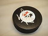 Lindy Ruff Signed Team Canada Hockey Puck Autographed 1A - Autographed NHL Pucks