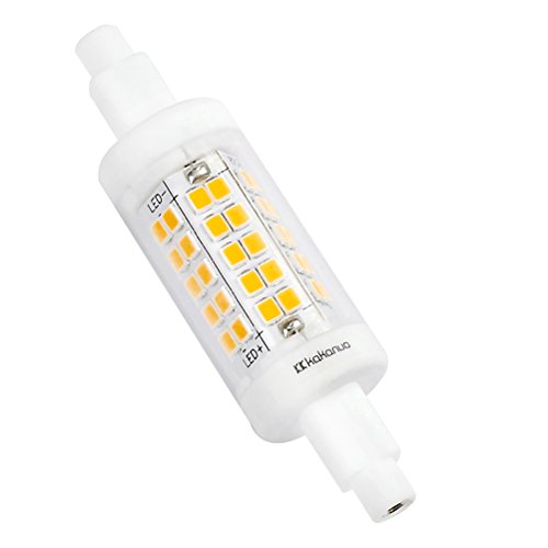 Kakanuo R7s LED Bulb 78mm 5 Watts Warm White 3000K Equivalent to 60W J Type Double Ended Tungsten Halogen AC 100-265V R7s Base LED Light Not Dimmable