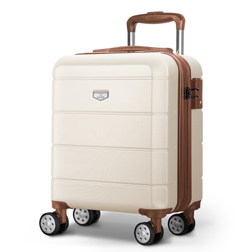 LUGG 15 Inch Jetset Lightweight Travel Cabin Bag Carry On Approved Suitcase ABS Shell Protection Water Resistant & Safe Locking System Easyjet Free Under seat Luggage (45x33x20cm)