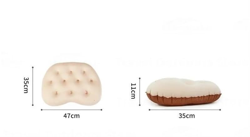 Oreiller de camping gonflable ultraléger for adulte, oreiller gonflable de, oreiller gonflable compact for dormir, coussin d'oreiller de de camping gonflable doux, coussin d'oreiller compressible ultr