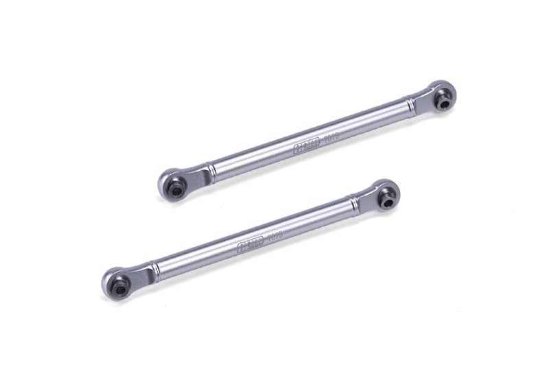Aluminum 7075 Front Steering Link Rod for Arrma 1/10 Gorgon 4X2 Mega 550 Brushed Monster Truck-ARA3230 Upgrades - Silver