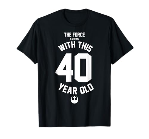 T-shirt Star Wars Rebel 40 ans pour homme en coton noir