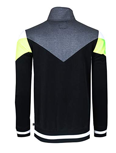 Image of SCREENSHOT-TRACK JACKET Mens Urban Hip Hop Premium Track Jacket - Slim Fit Side Taping Sportswear Urbanwear Streetwear Top