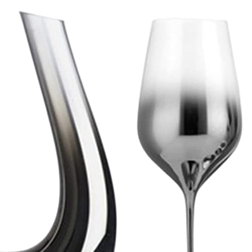figatia Aerador de vinho cristal cristal soprado artificialmente para decoração de festa