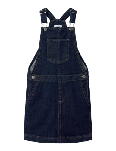 Name it kids Mädchen Nkfrae DNM Spencer Dress 4795-Ac J, Dark Blue Denim,...