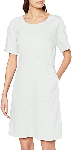 Noa Noa Damen Basic Linen Kleid, Elfenbein (Tofu 712), (Herstellergröße:38)