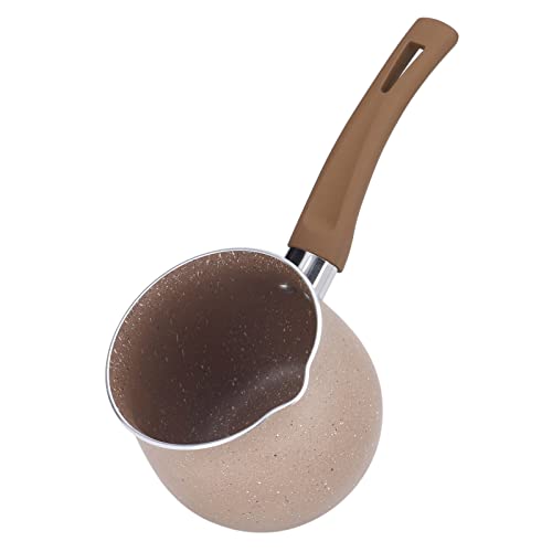 Coffee Warmer Boiling Pot Mini Milk Pan Non Stick Aluminum Alloy Anti Scalding for Cooking (Coffee)