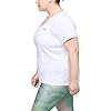 Under-Armour-Womens-Tech-Short-Sleeve-V-Neck-Solid Under Armour womens Tech Short-Sleeve V-Neck - Solid , White (100)/Metallic Silver , 3X