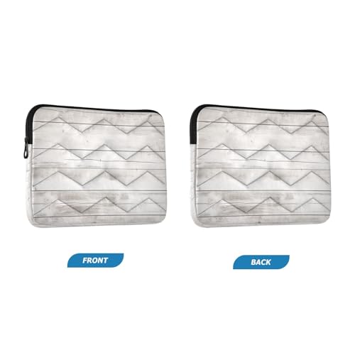Funda portátil en textura madera blanca 13-14 pulgadas miniatura 2
