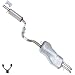 resonator pipe muffler exhaust system kit fits: 1999-2003 VW Jetta 2.0L
