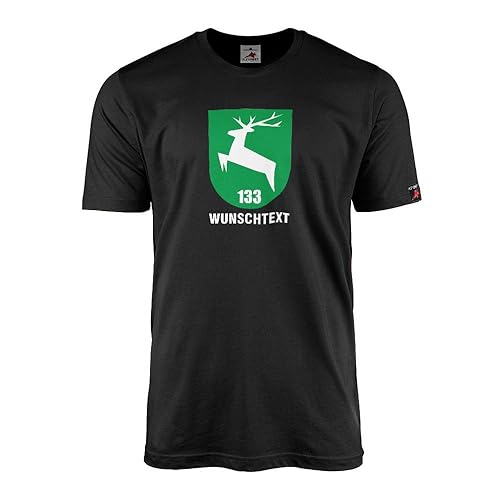 T-shirt PzGrenBtl 133 noir anti-déformation pour grenadier blindé