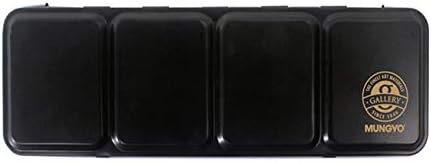 Miniatura 2 de MUNGYO Juego de colores de agua profesionales de tamaño medio sartén en estuche de latapaleta de mezcla integral en la tapa (24 colores)