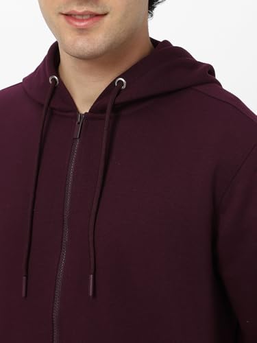 Image of Neostreak Men's Cotton Hooded Neck Zippered Sweatshirt