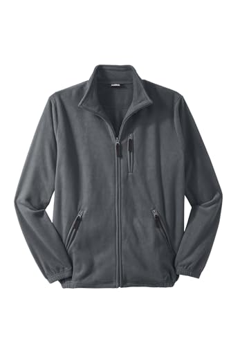 KingSize Men's Big & Tall Explorer Plush Fleece Full-Zip Jacket