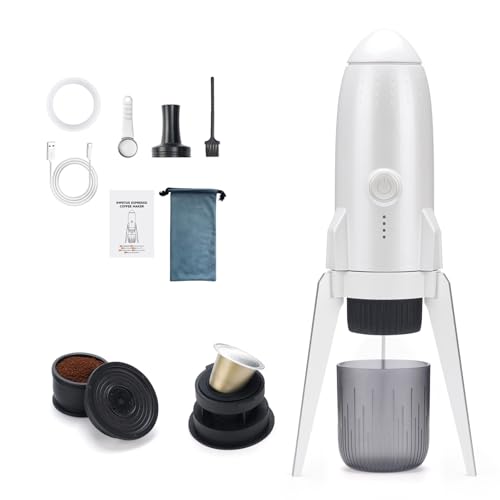 Espresso Device with Easy Operations Portable Electric Coffee Maker Texture Suitable for Home Travel Rechargeable Coffee Maker