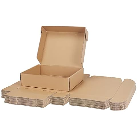PHAREGE 12x9x3 inch Shipping Boxes Bulk 20 Pack Brown, Tab Lock Tuck Top Mailer Boxes for Packaging Small Business, Medium Cardboard Gift Boxes for Wrapping Mailing Present Cover