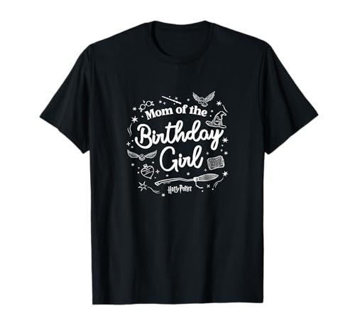 Harry Potter Birthday Mom of The Birthday Girl Magic Collage T-Shirt